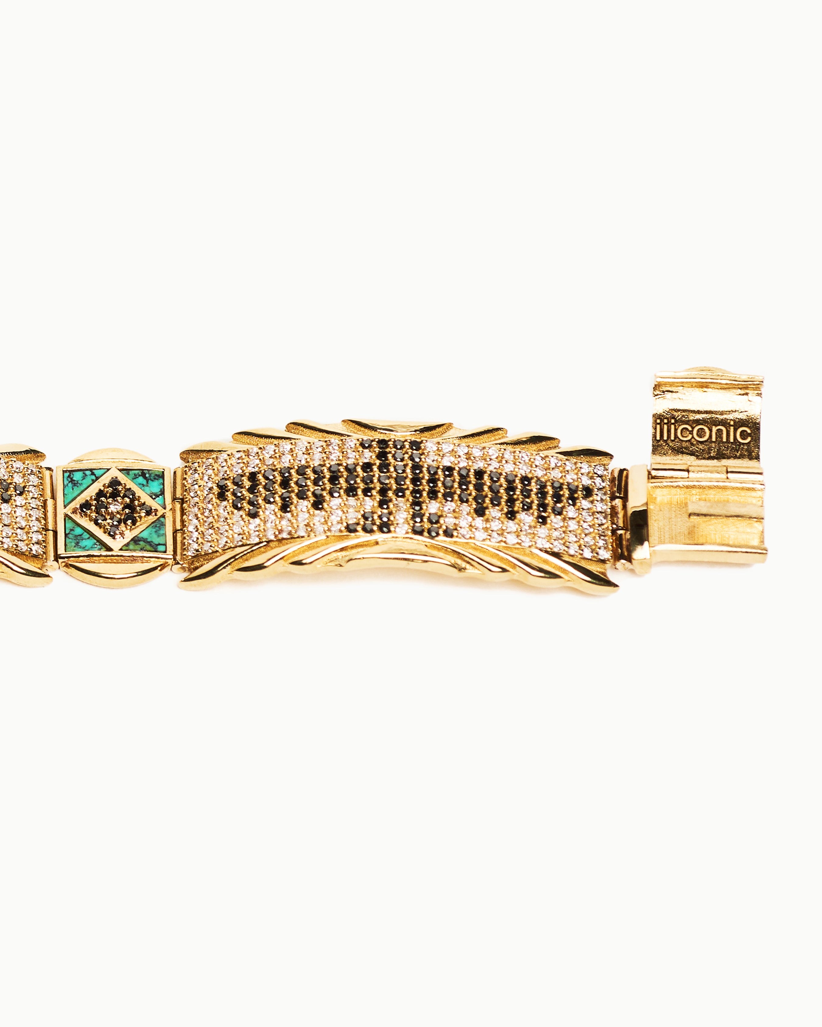 NATIVE AMERICAN THUNDERBIRD DIAMOND BRACELET IN 18K YELLOW GOLD
