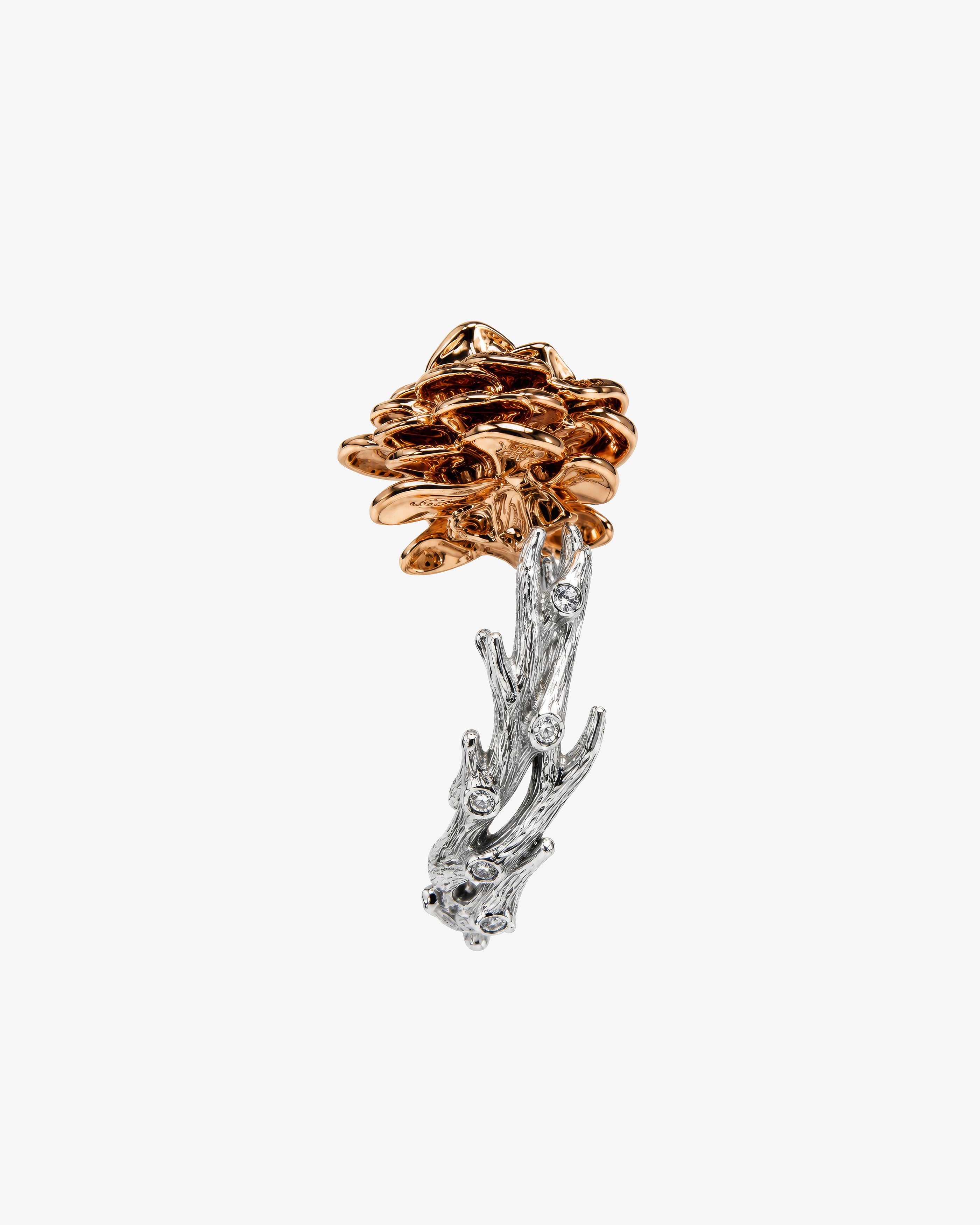 EVERY ROSE HAS ITS TORN IN 18K WHITE GOLD